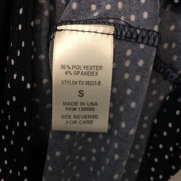 Beacon Blue & White Polka Dot Top - Picture 5 of 6